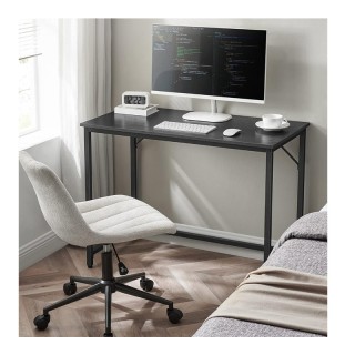 Μεταλλικό Γραφείο 100 x 50 x 75 cm Χρώματος Μαύρο VASAGLE LWD041B56