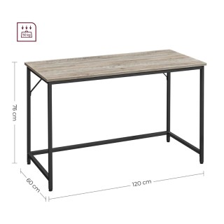 Μεταλλικό Γραφείο 120 x 60 x 75 cm Χρώματος Γκρι VASAGLE LWD039B56 Μεταλλικό Γραφείο 120 x 60 x 75 cm Χρώματος Γκρι VASAGLE LWD039B56