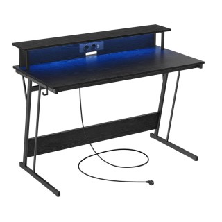 Μεταλλικό Γραφείο Gaming με LED Φωτισμό και Πολύπριζο 120 x 60 x 91... Μεταλλικό Γραφείο Gaming με LED Φωτισμό και Πολύπριζο 120 x 60 x 91...