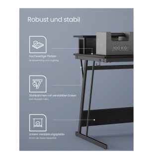 Μεταλλικό Γραφείο Gaming με LED Φωτισμό και Πολύπριζο 120 x 60 x 91... Μεταλλικό Γραφείο Gaming με LED Φωτισμό και Πολύπριζο 120 x 60 x 91...