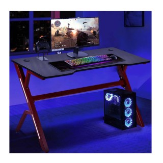 Μεταλλικό Γραφείο Gaming με Ξύλινη Επιφάνεια 120 x 60 x 73 cm Bakaj... Μεταλλικό Γραφείο Gaming με Ξύλινη Επιφάνεια 120 x 60 x 73 cm Bakaj...