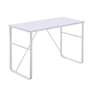 Μεταλλικό Γραφείο Υπολογιστή με Γυάλινη Επιφάνεια 120 x 60 x 74.5 c... Μεταλλικό Γραφείο Υπολογιστή με Γυάλινη Επιφάνεια 120 x 60 x 74.5 c...