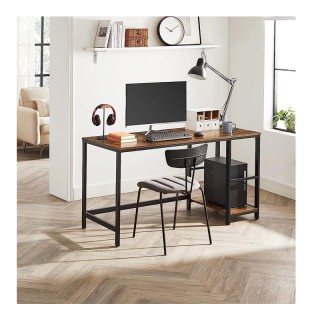 Μεταλλικό Γραφείο με 2 Ράφια 140 x 60 x 75 cm VASAGLE LWD55X