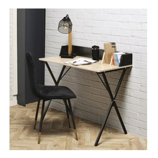 Μεταλλικό Γραφείο με Ξύλινη Επιφάνεια 90 x 50 x 84 cm Χρώματος Γκρι... Μεταλλικό Γραφείο με Ξύλινη Επιφάνεια 90 x 50 x 84 cm Χρώματος Γκρι...