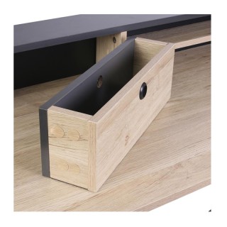 Μεταλλικό Γραφείο με Ξύλινη Επιφάνεια 90 x 50 x 91.5 cm Home Deco F...