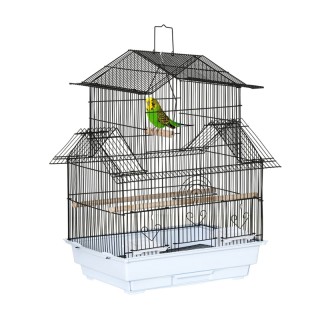 Μεταλλικό Κλουβί Πτηνών 50.5 x 41 x 63 cm PawHut D10-062V01WT Μεταλλικό Κλουβί Πτηνών 50.5 x 41 x 63 cm PawHut D10-062V01WT