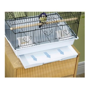 Μεταλλικό Κλουβί Πτηνών 50.5 x 41 x 63 cm PawHut D10-062V01WT Μεταλλικό Κλουβί Πτηνών 50.5 x 41 x 63 cm PawHut D10-062V01WT