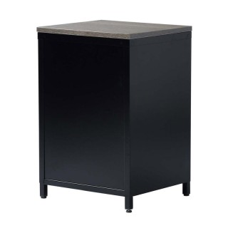 Μεταλλικό Κομοδίνο με 1 Ντουλάπι και 1 Ράφι 56 x 39 x 35 cm Bakaji ...