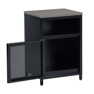 Μεταλλικό Κομοδίνο με 1 Ντουλάπι και 1 Ράφι 56 x 39 x 35 cm Bakaji ... Μεταλλικό Κομοδίνο με 1 Ντουλάπι και 1 Ράφι 56 x 39 x 35 cm Bakaji ...