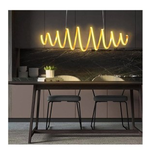 Μεταλλικό Κρεμαστό Φωτιστικό Οροφής LED 3000K 2600 Lm 40 W Bakaji 0... Μεταλλικό Κρεμαστό Φωτιστικό Οροφής LED 3000K 2600 Lm 40 W Bakaji 0...