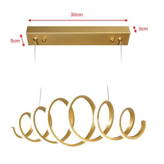Μεταλλικό Κρεμαστό Φωτιστικό Οροφής LED 3000K 2600 Lm 40 W Bakaji 0... Μεταλλικό Κρεμαστό Φωτιστικό Οροφής LED 3000K 2600 Lm 40 W Bakaji 0...