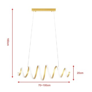 Μεταλλικό Κρεμαστό Φωτιστικό Οροφής LED 3000K 2600 Lm 40 W Bakaji 0... Μεταλλικό Κρεμαστό Φωτιστικό Οροφής LED 3000K 2600 Lm 40 W Bakaji 0...