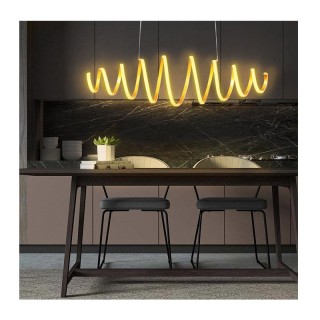 Μεταλλικό Κρεμαστό Φωτιστικό Οροφής LED με Τηλεχειριστήριο 58 W Bak...