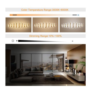 Μεταλλικό Κρεμαστό Φωτιστικό Οροφής LED με Τηλεχειριστήριο 58 W Bak... Μεταλλικό Κρεμαστό Φωτιστικό Οροφής LED με Τηλεχειριστήριο 58 W Bak...