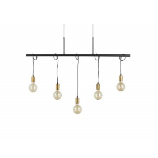 Μεταλλικό Κρεμαστό Φωτιστικό Οροφής Πολύφωτο Ε27 5 x 25 W Hamar Lif...