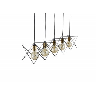 Μεταλλικό Κρεμαστό Φωτιστικό Οροφής Πολύφωτο Ε27 5 x 25 W Kopervik ... Μεταλλικό Κρεμαστό Φωτιστικό Οροφής Πολύφωτο Ε27 5 x 25 W Kopervik ...