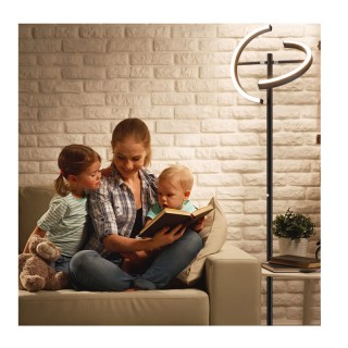 Μεταλλικό LED Φωτιστικό Δαπέδου 30 W Costway EP24549DE-BK Μεταλλικό LED Φωτιστικό Δαπέδου 30 W Costway EP24549DE-BK