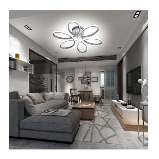 Μεταλλικό LED Φωτιστικό Οροφής 6000K 2580 Lm 48 W Bakaji 02012470 Μεταλλικό LED Φωτιστικό Οροφής 6000K 2580 Lm 48 W Bakaji 02012470