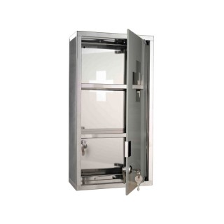 Μεταλλικό Ντουλάπι Φαρμακείου από Ανοξείδωτο Ατσάλι 48 x 25 x 12 cm... Μεταλλικό Ντουλάπι Φαρμακείου από Ανοξείδωτο Ατσάλι 48 x 25 x 12 cm...