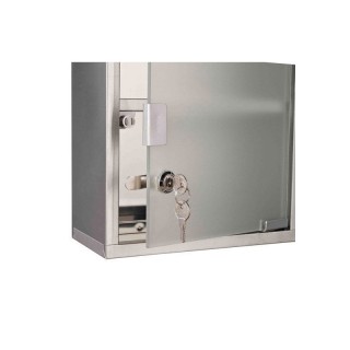 Μεταλλικό Ντουλάπι Φαρμακείου από Ανοξείδωτο Ατσάλι 48 x 25 x 12 cm...