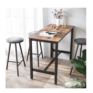 Μεταλλικό Ορθογώνιο Τραπέζι - Bar Χρώματος Σκούρο Καφέ 120 x 60 x 9... Μεταλλικό Ορθογώνιο Τραπέζι - Bar Χρώματος Σκούρο Καφέ 120 x 60 x 9...