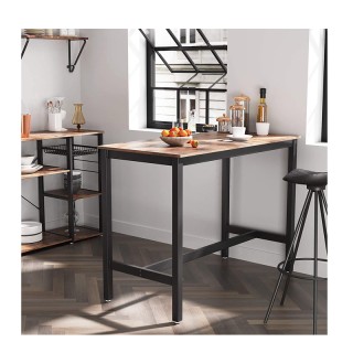 Μεταλλικό Ορθογώνιο Τραπέζι - Bar Χρώματος Σκούρο Καφέ 120 x 60 x 9... Μεταλλικό Ορθογώνιο Τραπέζι - Bar Χρώματος Σκούρο Καφέ 120 x 60 x 9...