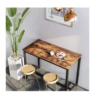 Μεταλλικό Ορθογώνιο Τραπέζι - Bar Χρώματος Σκούρο Καφέ 120 x 60 x 9... Μεταλλικό Ορθογώνιο Τραπέζι - Bar Χρώματος Σκούρο Καφέ 120 x 60 x 9...