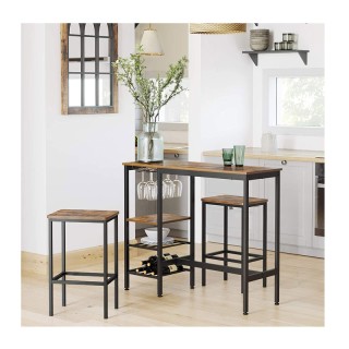 Μεταλλικό Ορθογώνιο Τραπέζι - Bar με 3 Ράφια 110 x 40 x 90 cm VASAG... Μεταλλικό Ορθογώνιο Τραπέζι - Bar με 3 Ράφια 110 x 40 x 90 cm VASAG...