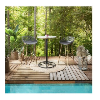 Μεταλλικό Σκαμπό Μπαρ 45 x 47.6 x 88 cm Home Deco Factory HDO7286 Μεταλλικό Σκαμπό Μπαρ 45 x 47.6 x 88 cm Home Deco Factory HDO7286