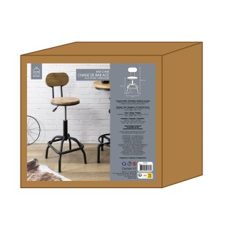 Μεταλλικό Σκαμπό Μπαρ με Ρυθμιζόμενο Ύψος 37 x 42 x 88-103 cm Home ... Μεταλλικό Σκαμπό Μπαρ με Ρυθμιζόμενο Ύψος 37 x 42 x 88-103 cm Home ...