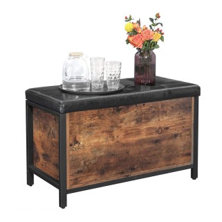 Μεταλλικό Σκαμπό με Αποθηκευτικό Χώρο 80 x 40 x 50 cm VASAGLE LSC80BX Μεταλλικό Σκαμπό με Αποθηκευτικό Χώρο 80 x 40 x 50 cm VASAGLE LSC80BX