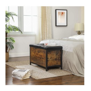 Μεταλλικό Σκαμπό με Αποθηκευτικό Χώρο 80 x 40 x 50 cm VASAGLE LSC80BX Μεταλλικό Σκαμπό με Αποθηκευτικό Χώρο 80 x 40 x 50 cm VASAGLE LSC80BX