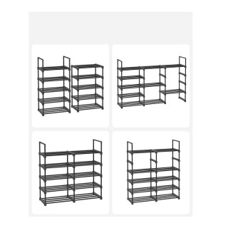 Μεταλλικό Stand Αποθήκευσης Παπουτσιών με 10 Ράφια 30 x 45 x 174 cm... Μεταλλικό Stand Αποθήκευσης Παπουτσιών με 10 Ράφια 30 x 45 x 174 cm...