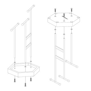 Μεταλλικό Σταντ Κοσμημάτων 20.5 x 18 x 36 cm Songmics JJS03NW Μεταλλικό Σταντ Κοσμημάτων 20.5 x 18 x 36 cm Songmics JJS03NW