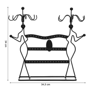 Μεταλλικό Σταντ Κοσμημάτων 34.5 x 12.5 x 34 cm Songmics JDS78B