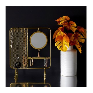 Μεταλλικό Σταντ Κοσμημάτων με Καθρέπτη 35.5 x 30 x 10 cm Home Deco ... Μεταλλικό Σταντ Κοσμημάτων με Καθρέπτη 35.5 x 30 x 10 cm Home Deco ...