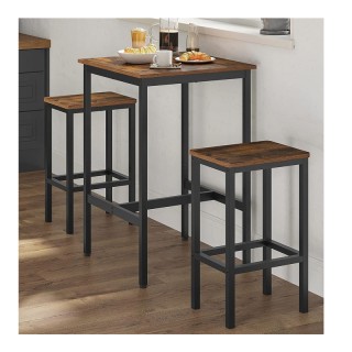 Μεταλλικό Τετράγωνο Τραπέζι - Bar 60 x 60 x 92 cm VASAGLE LBT25X