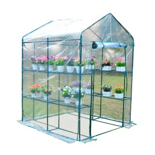 Μεταλλικό Θερμοκήπιο με 4 Ράφια 143 x 143 x 195 cm Outsunny 01-0472 Μεταλλικό Θερμοκήπιο με 4 Ράφια 143 x 143 x 195 cm Outsunny 01-0472