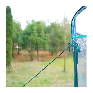 Μεταλλικό Θερμοκήπιο με 4 Ράφια 143 x 143 x 195 cm Outsunny 01-0472 Μεταλλικό Θερμοκήπιο με 4 Ράφια 143 x 143 x 195 cm Outsunny 01-0472