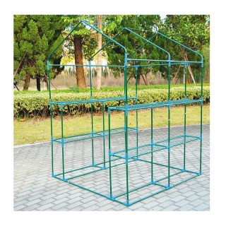 Μεταλλικό Θερμοκήπιο με 4 Ράφια 143 x 143 x 195 cm Outsunny 01-0472 Μεταλλικό Θερμοκήπιο με 4 Ράφια 143 x 143 x 195 cm Outsunny 01-0472