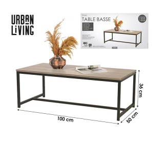 Μεταλλικό Ορθογώνιο Τραπέζι Σαλονιού 150 x 50 x 36 cm Loft Urban Li... Μεταλλικό Ορθογώνιο Τραπέζι Σαλονιού 150 x 50 x 36 cm Loft Urban Li...