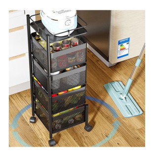 Μεταλλικό Τρόλεϊ Κουζίνας 6 Θέσεων 26 x 85 cm Bakaji 02813617 Μεταλλικό Τρόλεϊ Κουζίνας 6 Θέσεων 26 x 85 cm Bakaji 02813617