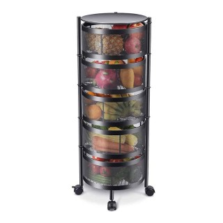 Μεταλλικό Τρόλεϊ Κουζίνας 6 Θέσεων 30 x 85 cm Bakaji 02825948 Μεταλλικό Τρόλεϊ Κουζίνας 6 Θέσεων 30 x 85 cm Bakaji 02825948