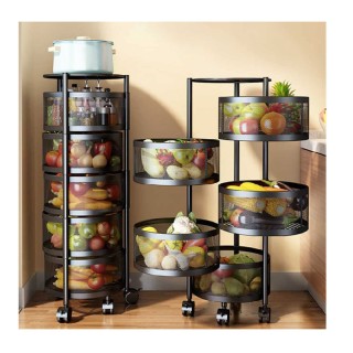 Μεταλλικό Τρόλεϊ Κουζίνας 6 Θέσεων 30 x 85 cm Bakaji 02825948 Μεταλλικό Τρόλεϊ Κουζίνας 6 Θέσεων 30 x 85 cm Bakaji 02825948