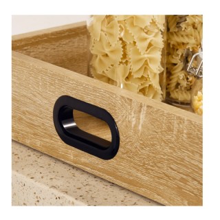 Μεταλλικό Τρόλεϊ Κουζίνας με 3 Ράφια και Αφαιρούμενο Ξύλινο Δίσκο 7...