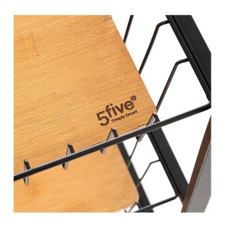 Μεταλλικό Τρόλεϊ Κουζίνας με 3 Ξύλινα Ράφια 52 x 39 x 70 cm 5Five S... Μεταλλικό Τρόλεϊ Κουζίνας με 3 Ξύλινα Ράφια 52 x 39 x 70 cm 5Five S...