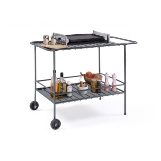 Μεταλλικό Τρόλεϊ Σερβιρίσματος με 2 Ράφια 100 x 54 x 71 cm Inkazen ...