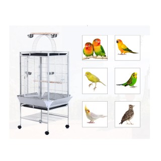 Μεταλλικό Τροχήλατο Κλουβί Πτηνών 86 x 80 x 160 cm PawHut D10-016 Μεταλλικό Τροχήλατο Κλουβί Πτηνών 86 x 80 x 160 cm PawHut D10-016