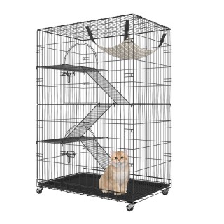 Μεταλλικό Τροχήλατο Κλουβί - Σπίτι Γάτας 4 Επιπέδων 900 x 600 x 133... Μεταλλικό Τροχήλατο Κλουβί - Σπίτι Γάτας 4 Επιπέδων 900 x 600 x 133...
