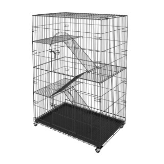 Μεταλλικό Τροχήλατο Κλουβί - Σπίτι Γάτας 4 Επιπέδων 900 x 600 x 133... Μεταλλικό Τροχήλατο Κλουβί - Σπίτι Γάτας 4 Επιπέδων 900 x 600 x 133...